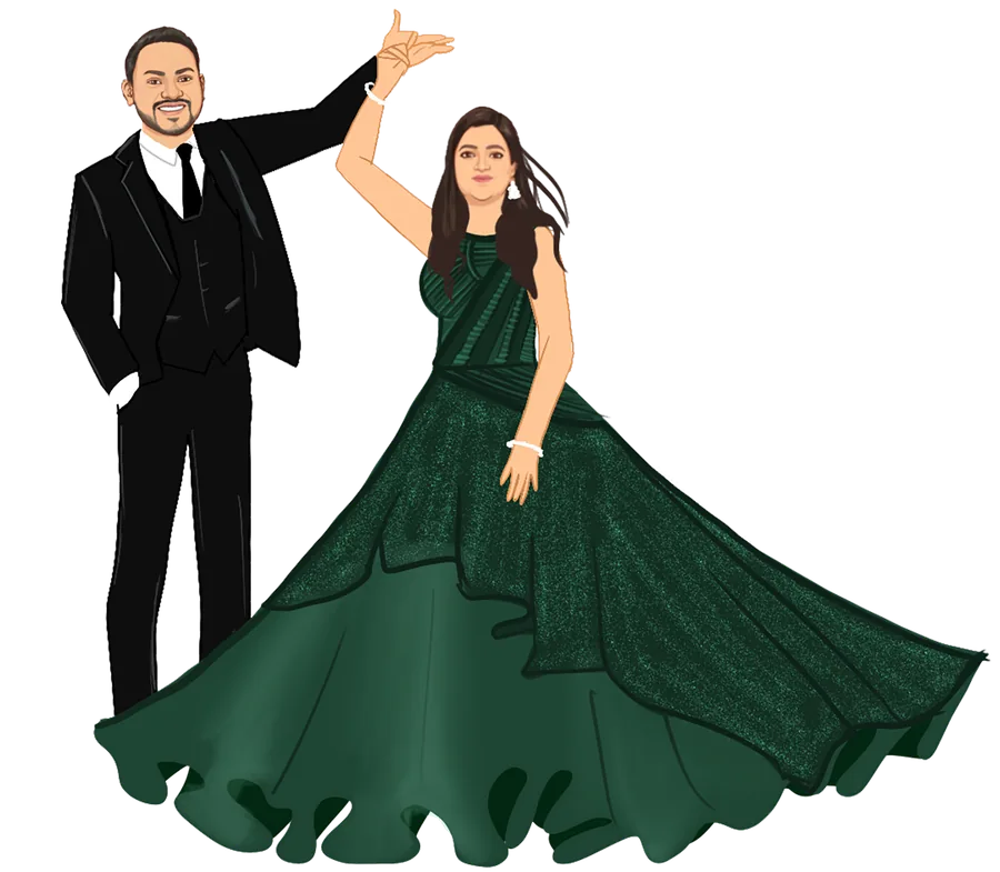 Sangeet ceremony illustration